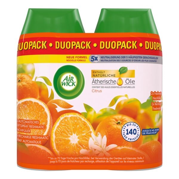 AIR WICK 2x Raumduft-Nachfüller Freshmatic Max Pure »Citrus«