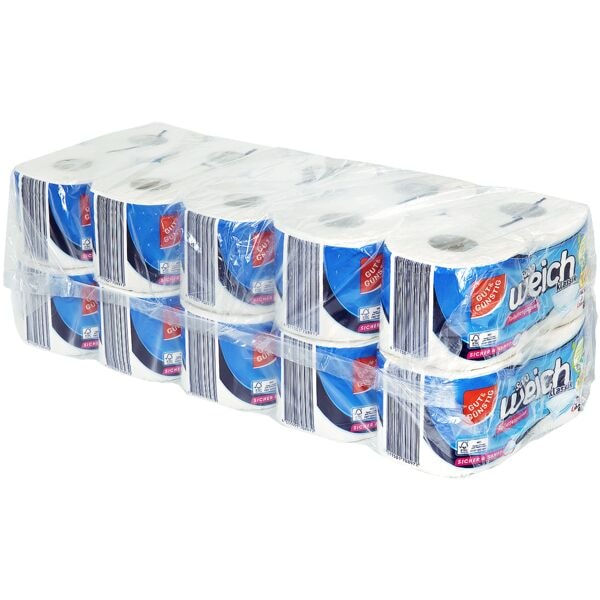 20er Pack Toilettenpapier »sooo weich klassik« 3-lagig (10 x 2 Rollen)
