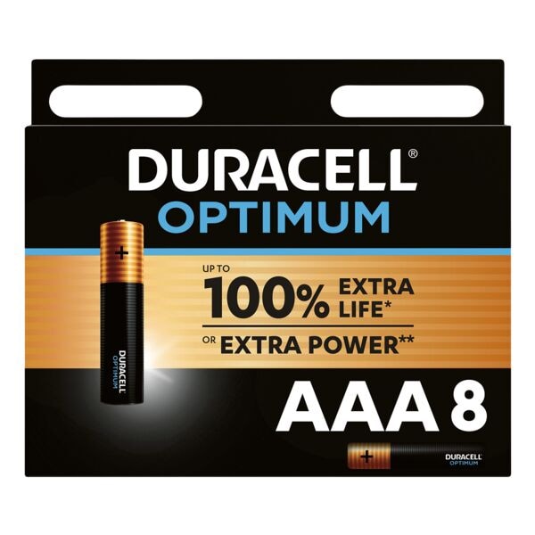 Duracell 8er-Pack Batterien »Optimum« Micro / AAA
