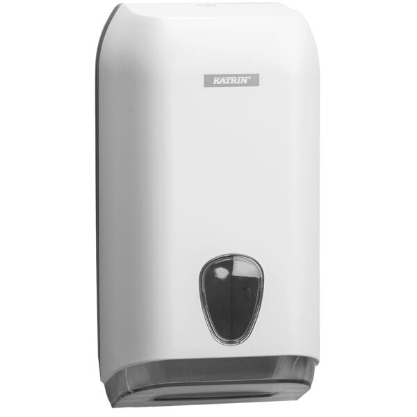 Katrin Toilettenpapierspender Für Einzelblatt Weiß, 15.8x30.7x13.3 Cm