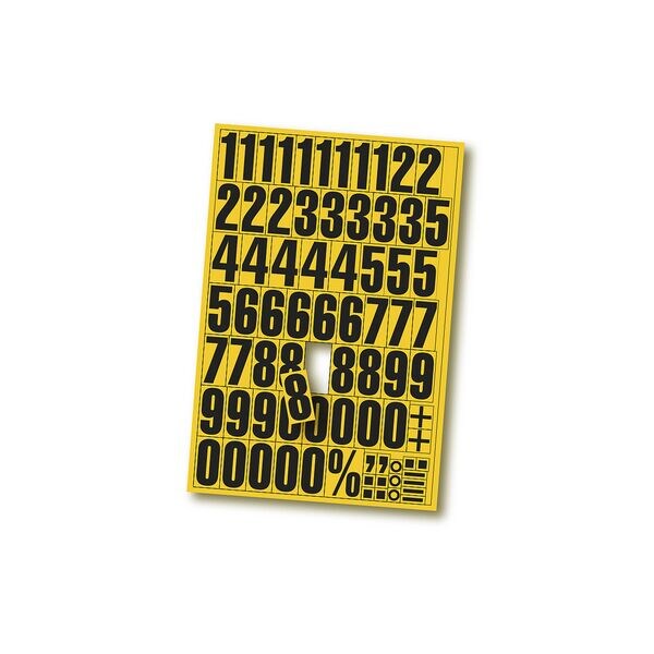 EICHNER 2er-Pack Magnetische Ziffern 0-9 gelb