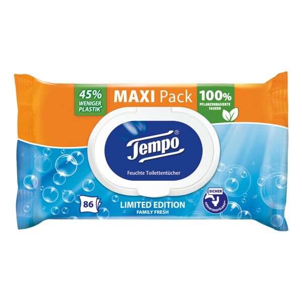 Feuchtes Toilettenpapier »Limited Edition Family Fresh« Maxipack 86 Blatt