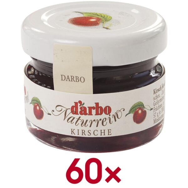 d'arbo 60er-Pack Konfitüre »Naturrein Kirsch« 28 g