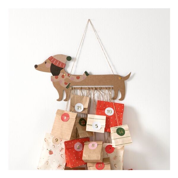54-teiliger Adventskalender Dackel »Sausage Dog«