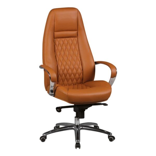 Amstyle Leder-Chefsessel »Austin« Mit Armlehnen Braun, 65 Cm