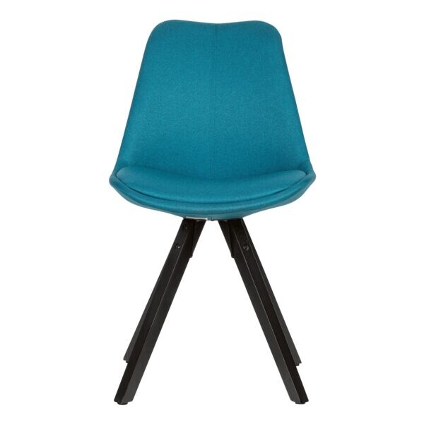 Wohnling 2er-Set Esszimmerstühle Kunststoff blau, 52 cm