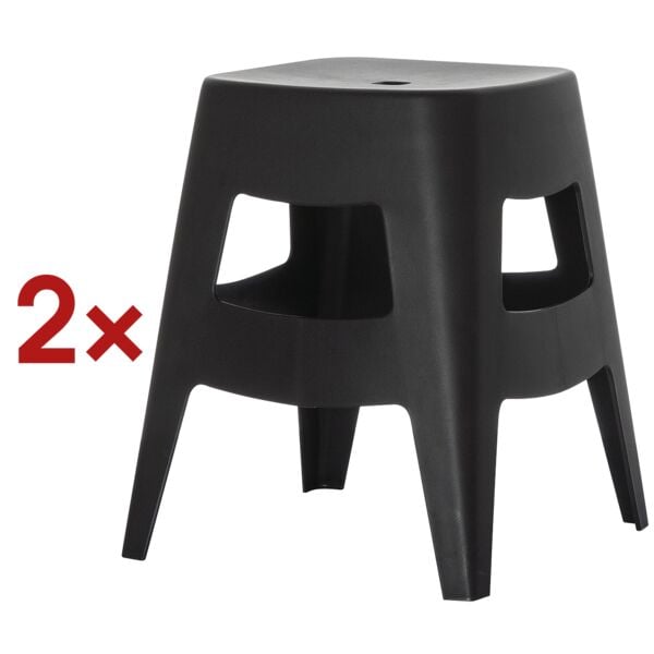 Paperflow 2er-Set Hocker »Bellini« 46 cm schwarz