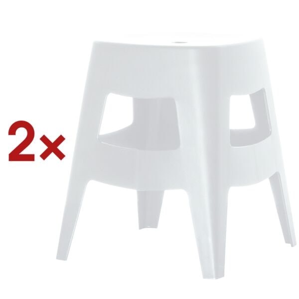 Paperflow 2er-Set Hocker »Bellini« 46 cm weiß