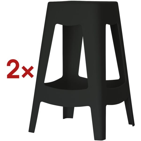 meet 2er-Set Barhocker »Bellini« 68,5 cm schwarz