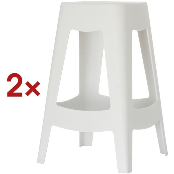 Paperflow 2er-Set Barhocker »Bellini« 68,5 cm weiß