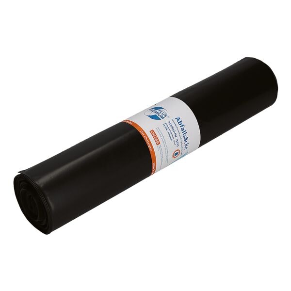 Deiss 25 Müllbeutel aus Recycling-Material »PREMIUM PLUS&reg;« 120 Liter schwarz, 70x110 cm