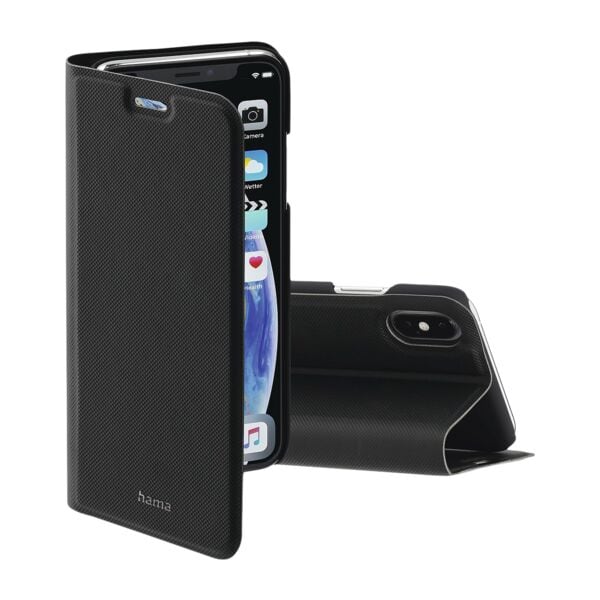 Handy-Booklet »Slim Pro« schwarz für iPhone X / Xs