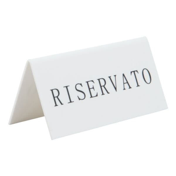 Securit 5er-Pack Tischaufsteller »RISERVATO« weiß, 10x5x4.5 cm