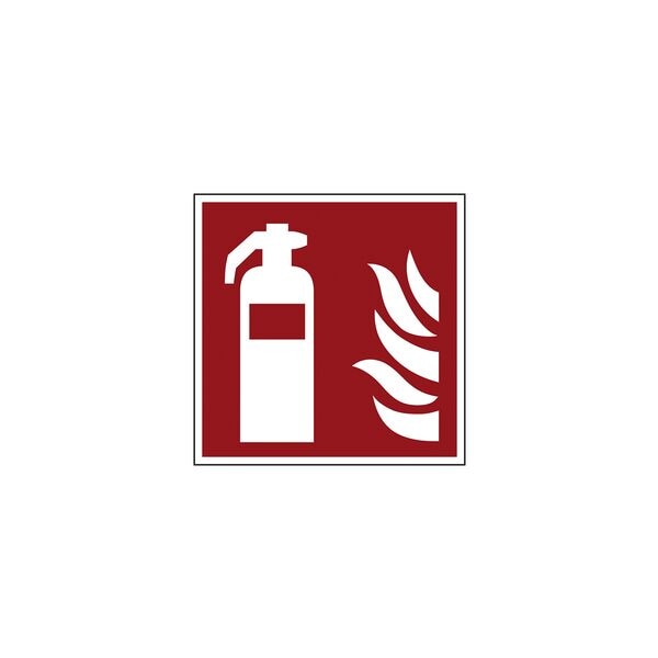 Image of Feuerlöscherzeichen »Feuerlöscher [F001]« 15 x 15 cm Kunststoff (1 mm)