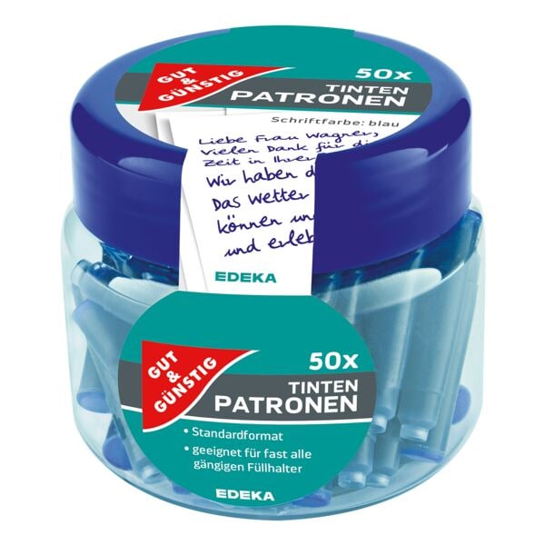 50er-Pack Tintenpatronen blau