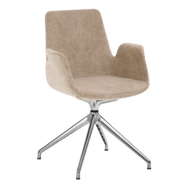 mayer Sitzmöbel Besucherstuhl »myHELIOS« Sternfuß-Gestell braun, 49 cm
