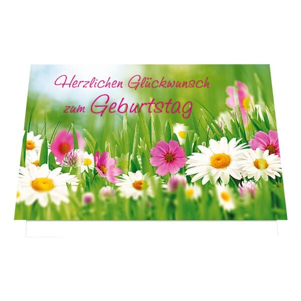 Geburtstagskarte »Herzlichen Glückwunsch zum Geburtstag Blumenwiese«