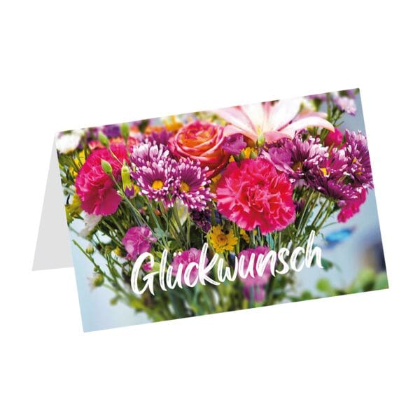Glückwunschkarte »Glückwunsch Blumenstrauß«