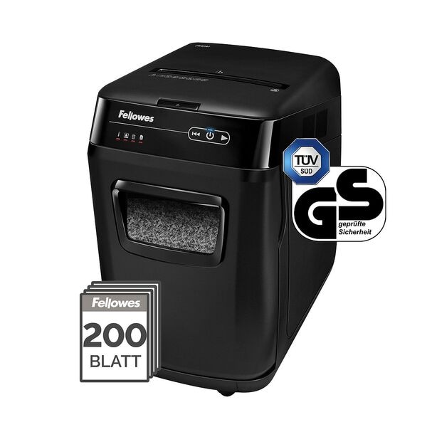 Fellowes Aktenvernichter »AutoMax 200M« schwarz, 23x56.4x34.6 cm