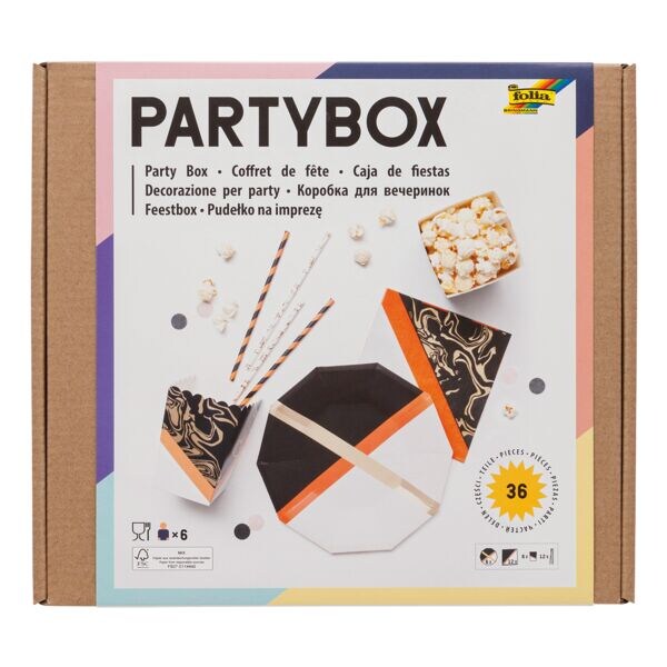 Einweggeschirr Party-Box »Adults« 36-teilig
