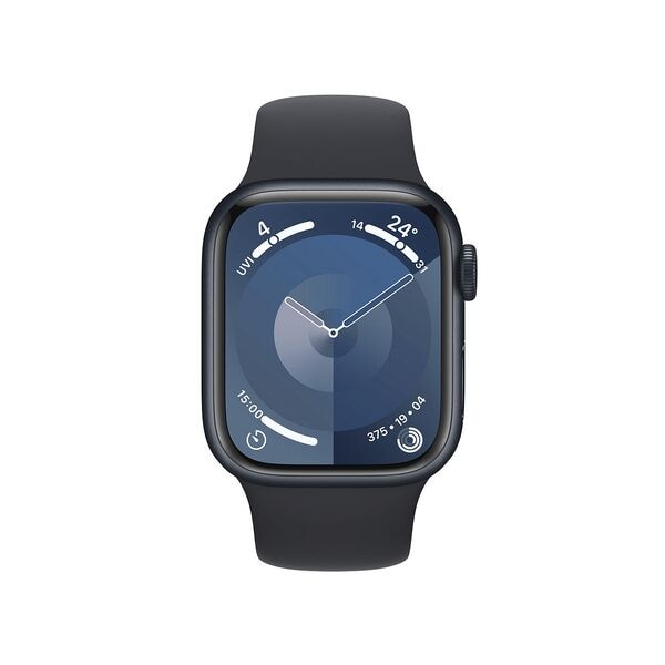 Smartwatch »Apple Watch 9« 45 mm GPS + Cellular Midnight Aluminium