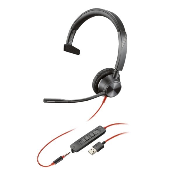 Headset »Blackwire 3315« monaural USB-A / 3,5 mm