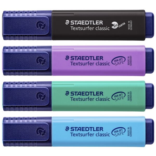 Staedtler 4er-Pack Textmarker »Textsurfer&reg; classic 364 Edition cool & cute« türkis