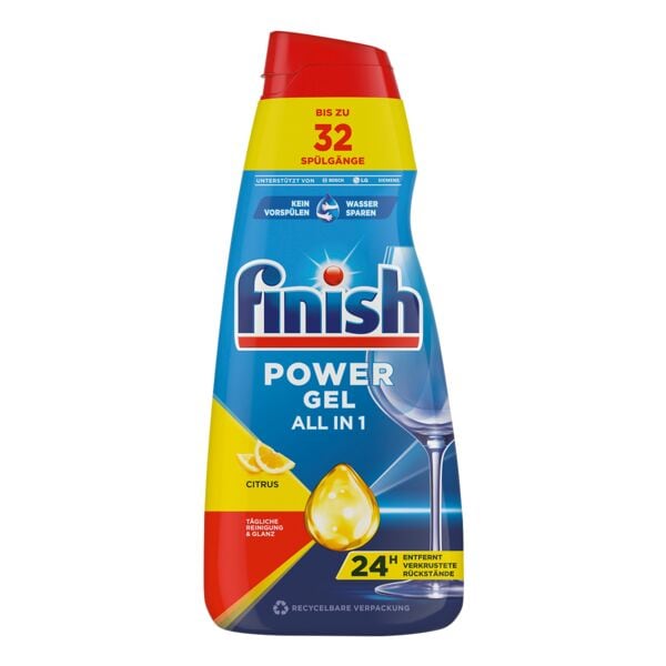 finish Geschirrreiniger »Power Gel All in 1 - Citrus« 650 ml