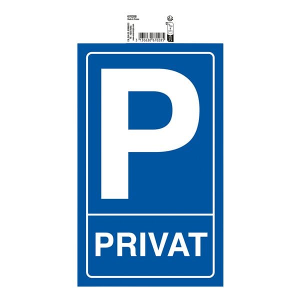Hinweisschild »Privatparkplatz« 15x25 cm
