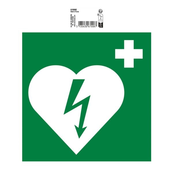 Hinweisschild »Defibrillator« 20 cm