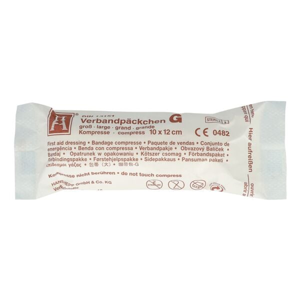 First Aid Only Verbandpäckchen Mullbinde 10 x 12 cm