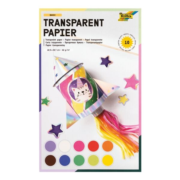 Transparentpapier 42 g/m² (10 Blatt)