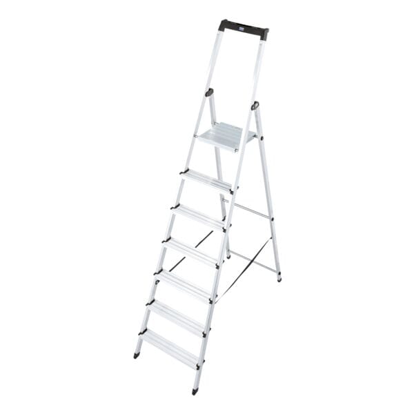 Krause Stufen-Stehleiter »MONTO Solidy« 7 Stufen mit Ablage silber, 230 cm