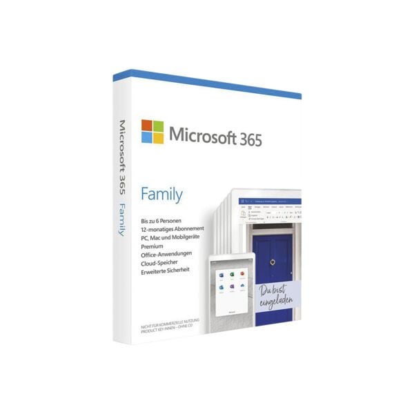 Softwarepaket »Microsoft 365 - Family Box«