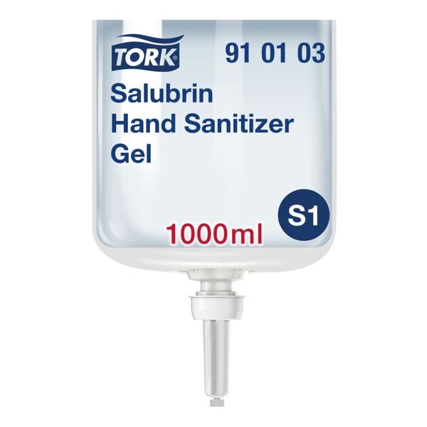 Tork Händedesinfektionsgel »Salubrin« 1000 ml für S1-Spender transparent