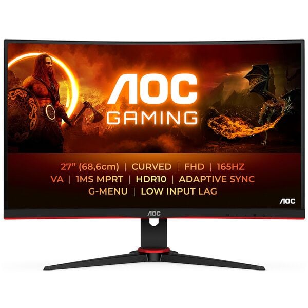 AOC Curved Gaming Monitor »AGON C27G2E/BK« 68,6 cm / 27 '', 61.24x46.46x22.74 cm