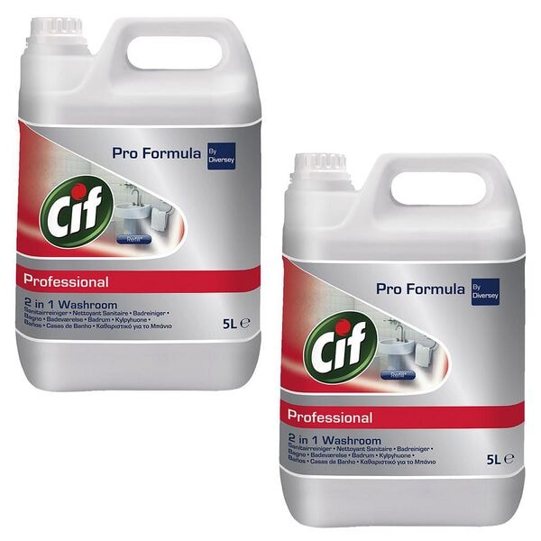 Cif Professional 2er-Pack Badreiniger »Professional 2in1« 5,0 l
