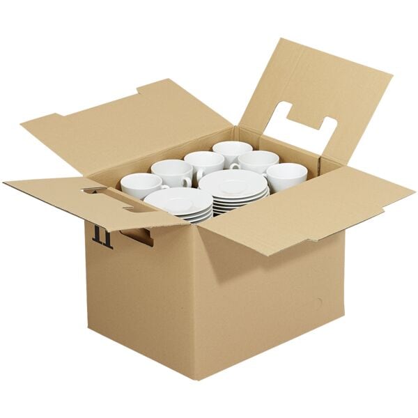 Nestler 10er-Pack Umzugskartons 44,9 x 36,0 x 34,9 cm, max. 40 kg braun, 44.9x34.9x36 cm