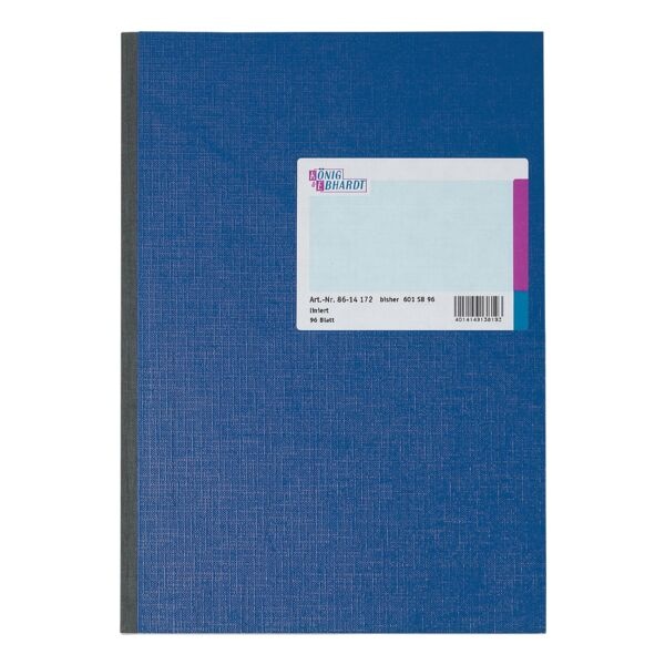 König & Ebhardt Geschäftsbuch »Kartoneinband« - liniert grau, 21x29.7 cm