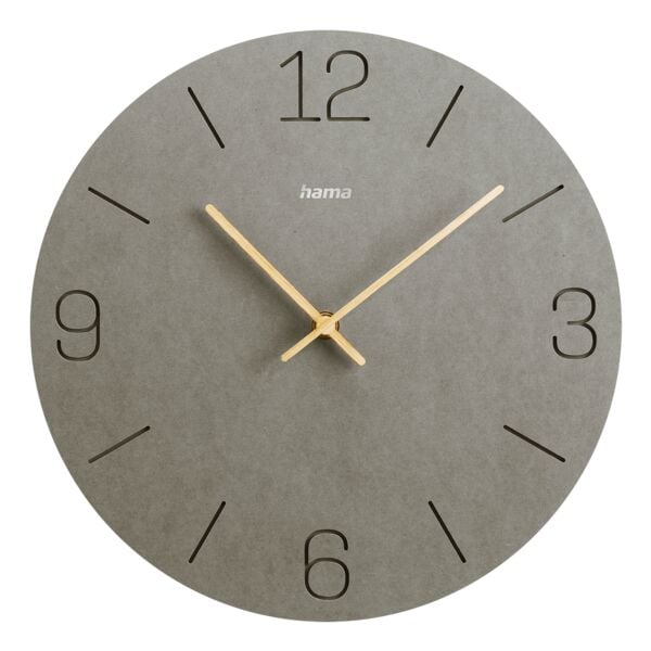 Hama Wanduhr »Kreta« grau Ø 30 cm