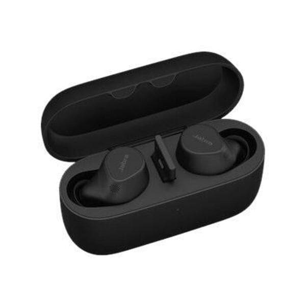 Jabra Kopfhörer »Evolve2 Buds UC« mit Wireless-Charging-Pad schwarz