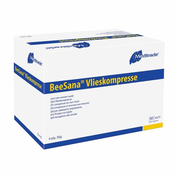 Meditrade 60 x 5 Stk. Vlieskompresse »BeeSana« 10 x 10 cm - 30 g