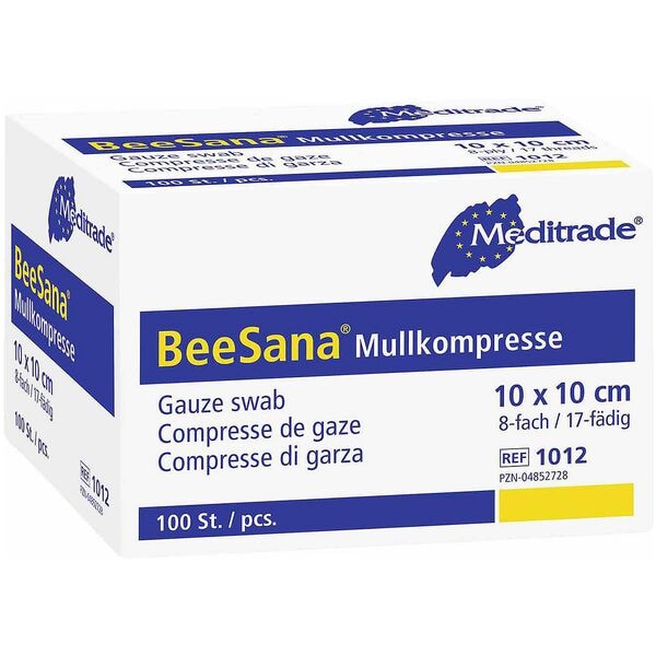 Meditrade 100er-Pack Mullkompresse 8-fach 10 x 10 cm