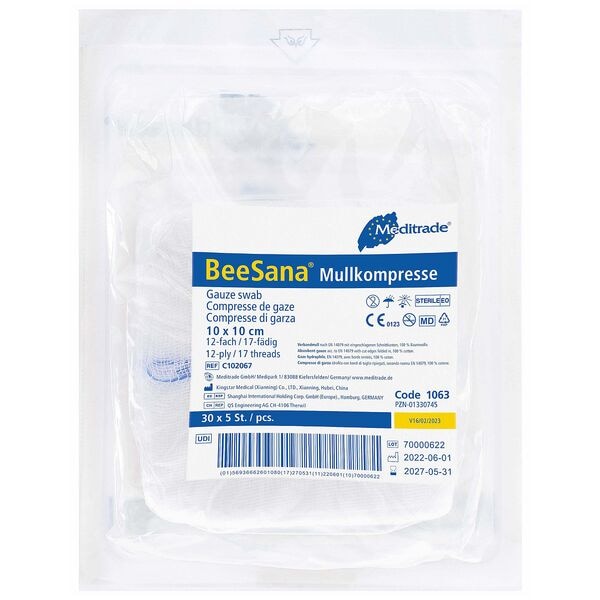 Meditrade 150er-Pack Mullkompresse 12-fach 10 x 10 cm