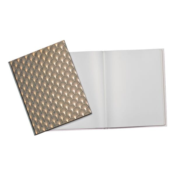 EXACOMPTA Gästebuch Néo Déco 27x22 cm 100 Seiten Schwarz