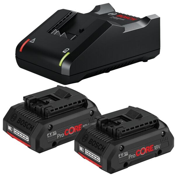 BOSCH Werkzeugakkus mit Schnellladegerät »Starter-Set« 18.0 V 4.0 Ah