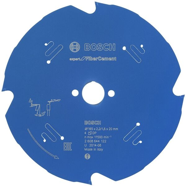 BOSCH Kreissägeblatt »EXPERT for Fiber Cement« 165,0 mm 4 Zähne