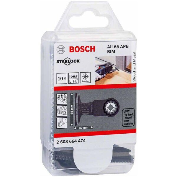 BOSCH Tauchsägeblätter »Starlock AII 65 APB« 10 Stück braun
