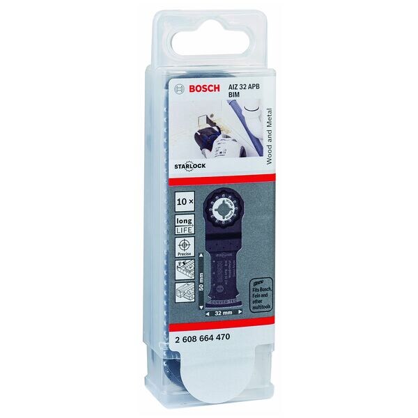 BOSCH Tauchsägeblätter AIZ 32 APB Wood and Metal 10 Stück braun