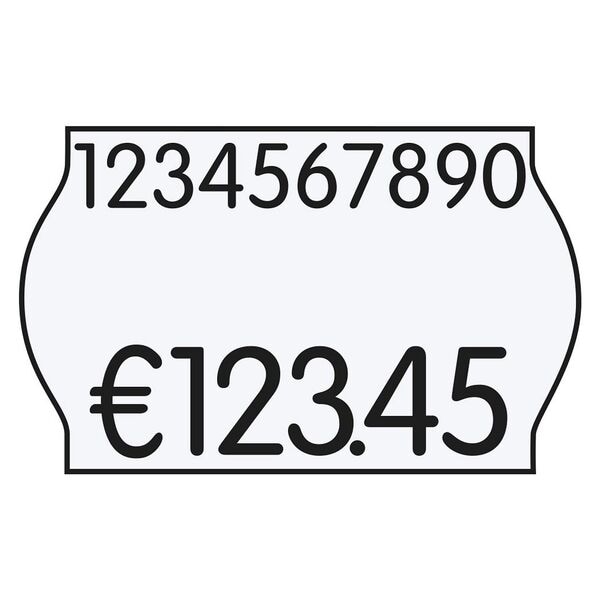 Printer Labels AS Preisetiketten 12 Rollen weiß 26,0 x 16,0 mm